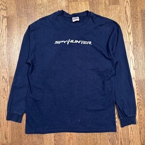 Vintage Y2K Spy Hunter 2001 Racing Video Game Promo Midway L/S T Shirt Mens L